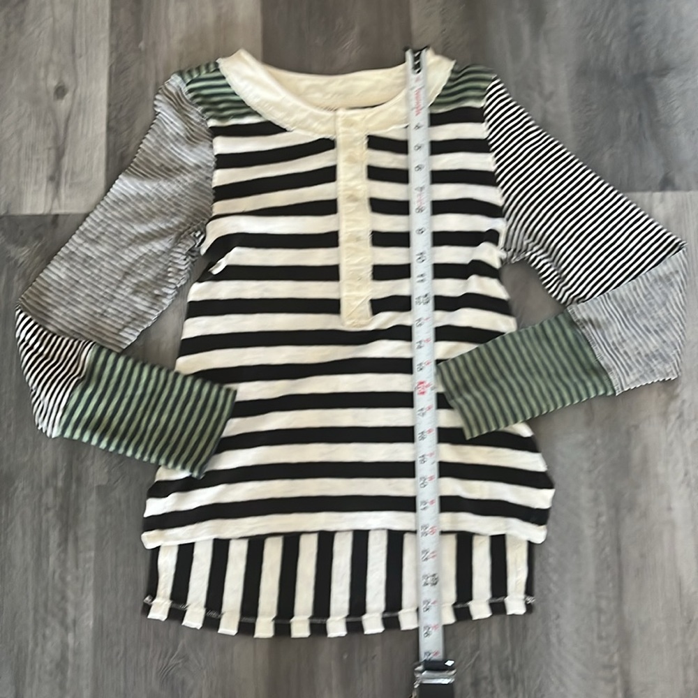 We the Free - Give Me Stripes Henley Long Sleeve Top - Size Small - Picture 9 of 16